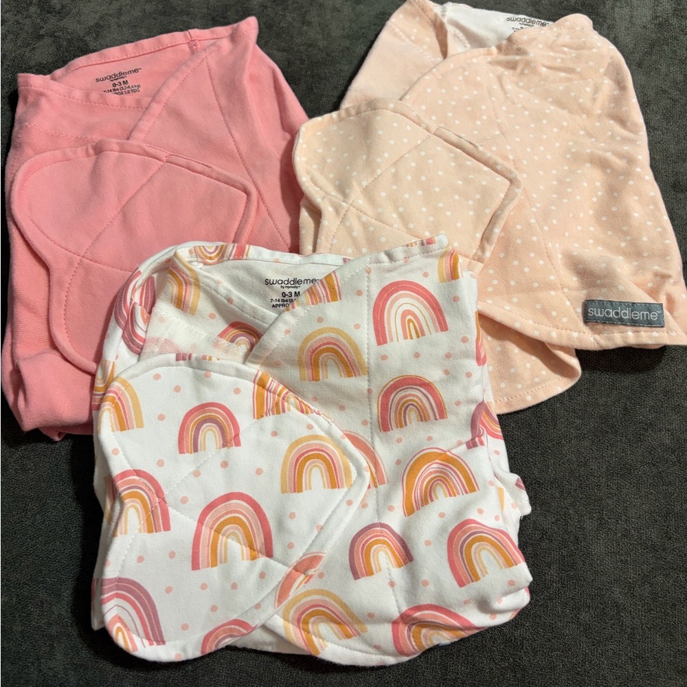 SwaddleMe Baby Girl 3Pc Swaddle Set